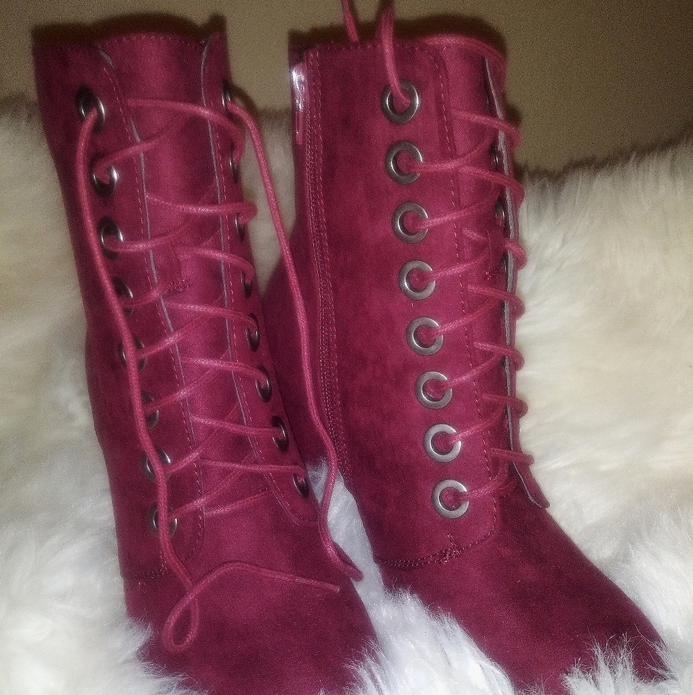 Ankle boots/Burgundy